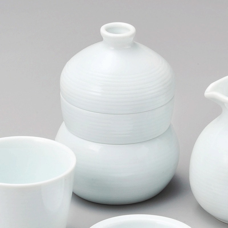 金正陶器 青白磁三段徳利むし 1個(ご注文単位1個)【直送品】