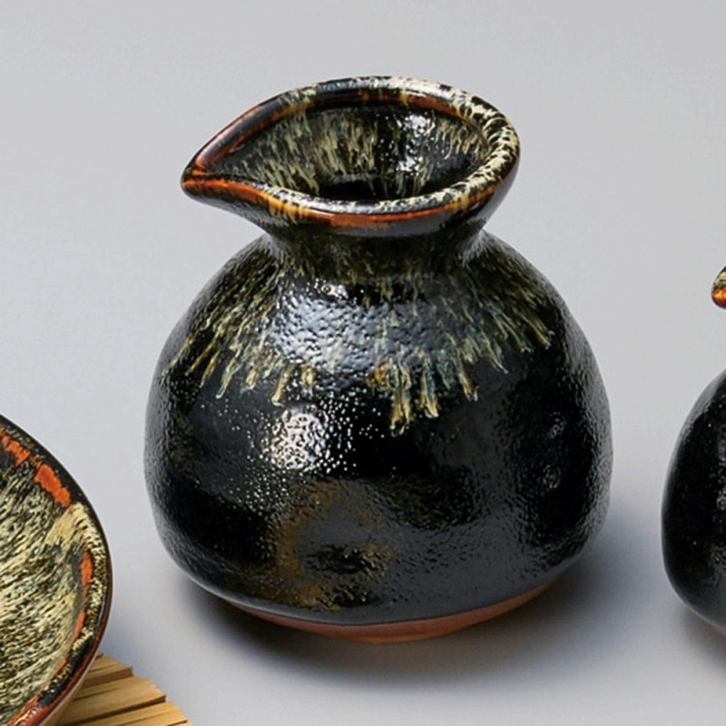 金正陶器 ゆず天目そば徳利(大) 1個(ご注文単位1個)【直送品】