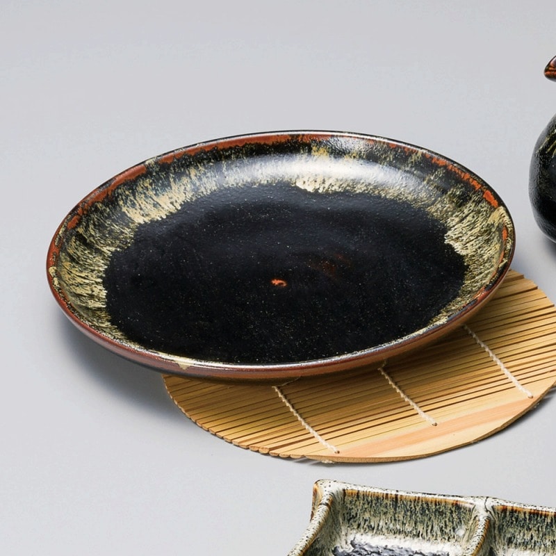 金正陶器 ゆず天目7.0ざるそば 1個(ご注文単位1個)【直送品】