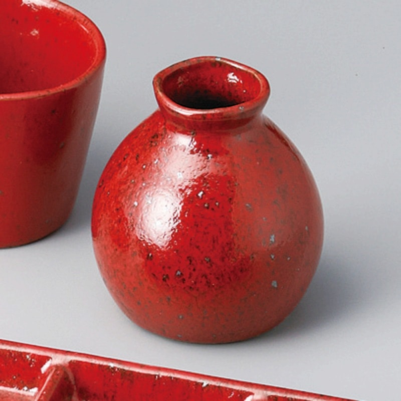 金正陶器 紅柚子そば徳利 1個(ご注文単位1個)【直送品】