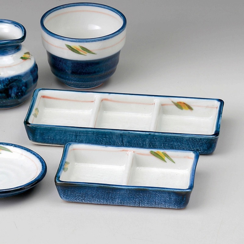 金正陶器 たんざく紋三品皿 1個(ご注文単位1個)【直送品】