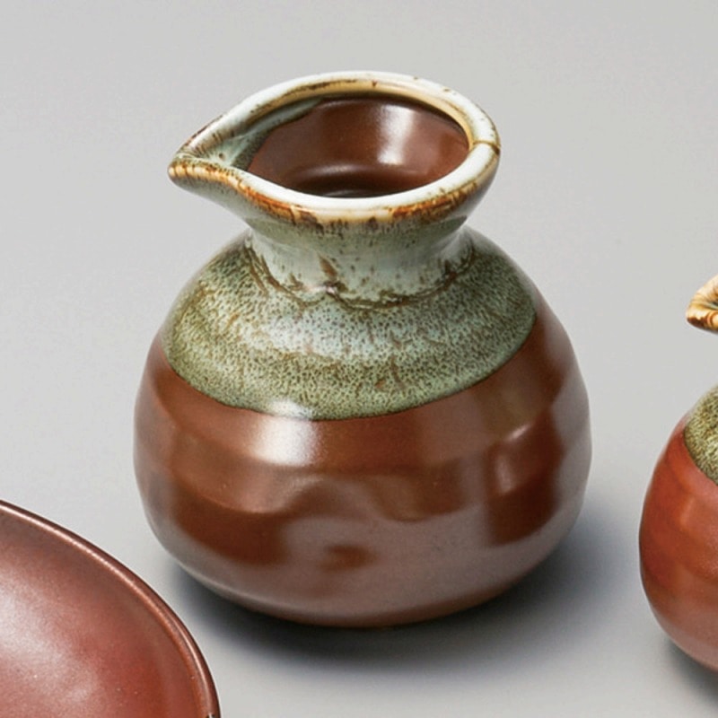 金正陶器 柿釉うのふ流しそば徳利(大) 1個(ご注文単位1個)【直送品】