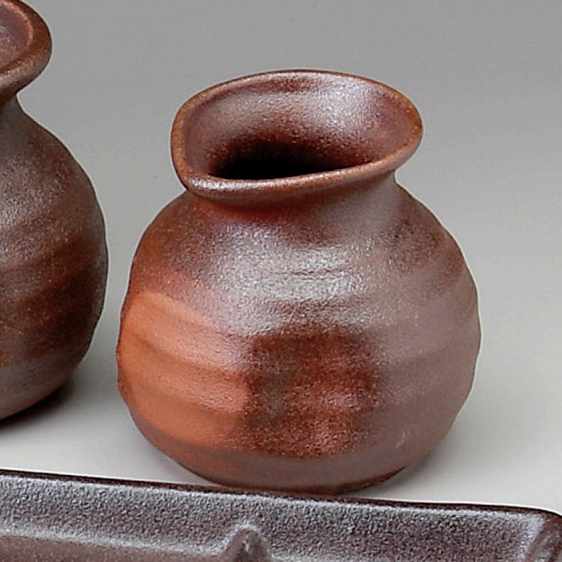 金正陶器 備前風1人用そば徳利 1個(ご注文単位1個)【直送品】