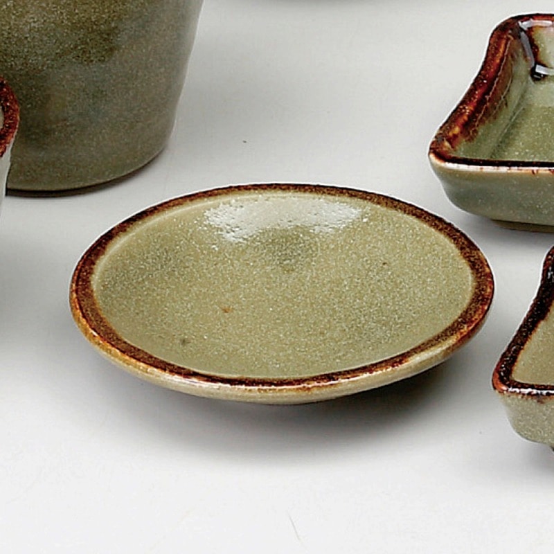 金正陶器 唐津丸薬味皿 1個(ご注文単位1個)【直送品】