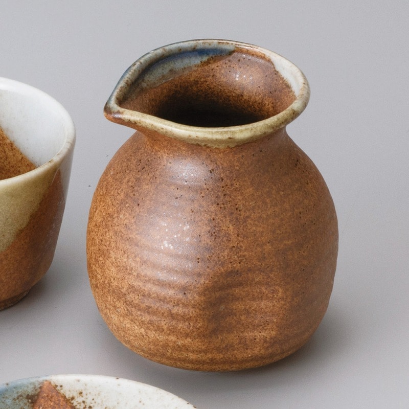 金正陶器 三彩伊賀そば徳利1号 1個(ご注文単位1個)【直送品】