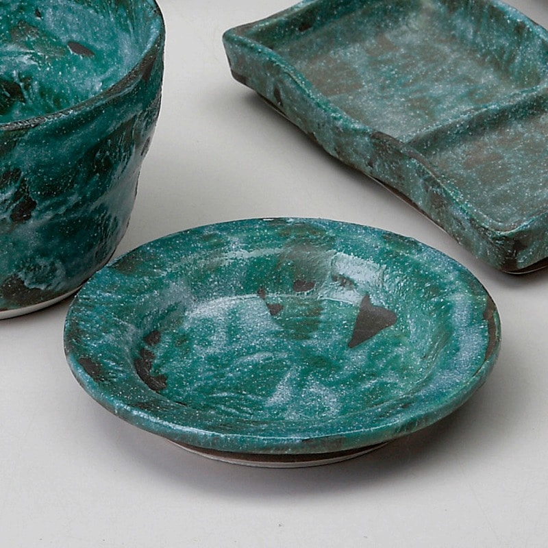金正陶器 紺カスミ薬味皿 1個(ご注文単位1個)【直送品】