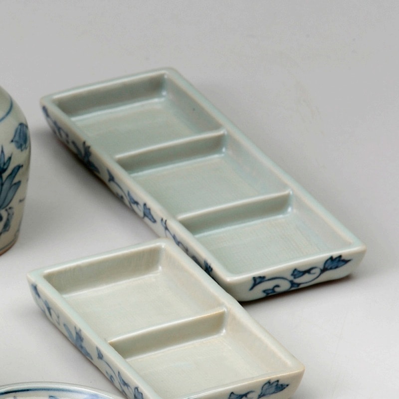 金正陶器 古染唐草三品皿 1個(ご注文単位1個)【直送品】