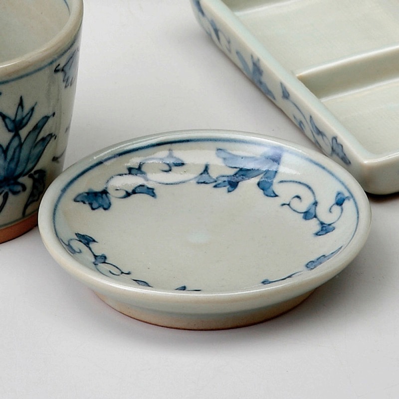 金正陶器 古染唐草薬味皿 1個(ご注文単位1個)【直送品】