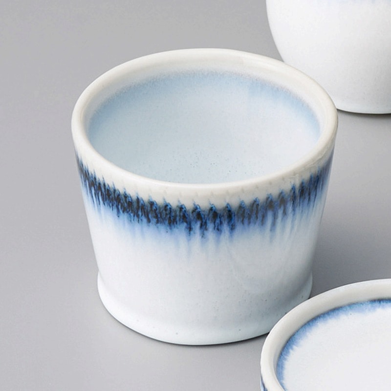 金正陶器 白雲呉須流しそば徳利千代口 1個(ご注文単位1個)【直送品】