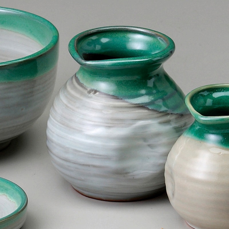 金正陶器 緑水二人用そば徳利 1個(ご注文単位1個)【直送品】