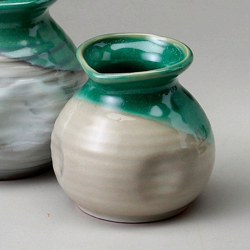 金正陶器 緑水一人用そば徳利 1個(ご注文単位1個)【直送品】