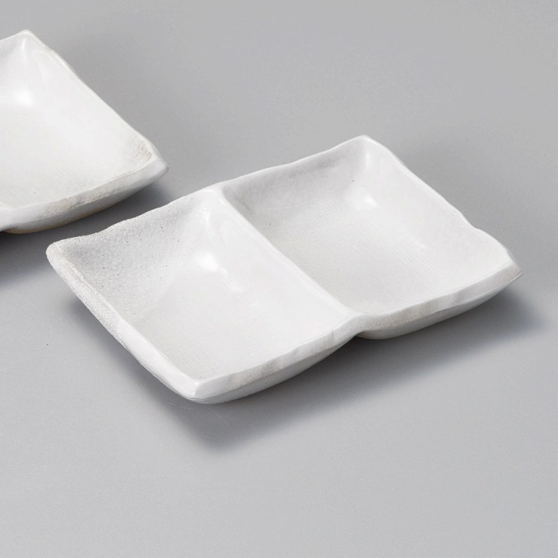 金正陶器 海山(白)二品盛 1個(ご注文単位1個)【直送品】