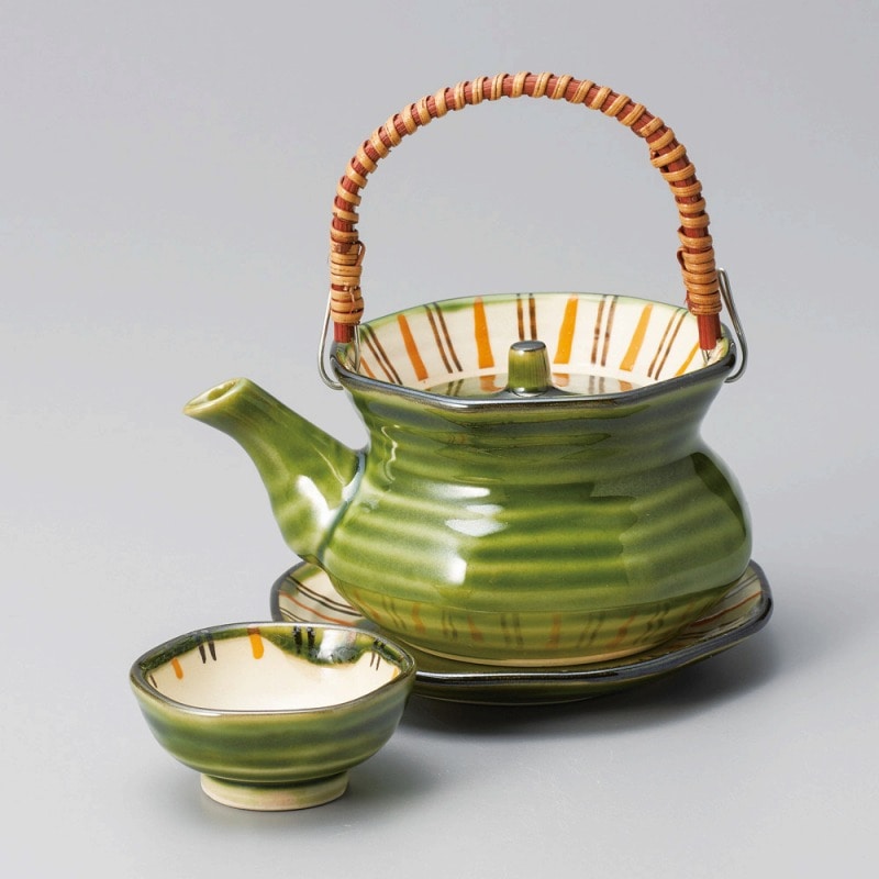 金正陶器 織部十草土瓶むし 1個(ご注文単位1個)【直送品】