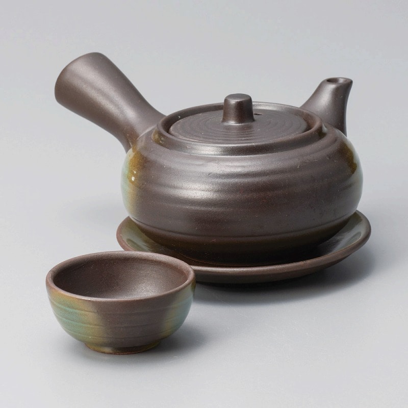 金正陶器 黒吹き急須形土瓶むし 1個(ご注文単位1個)【直送品】