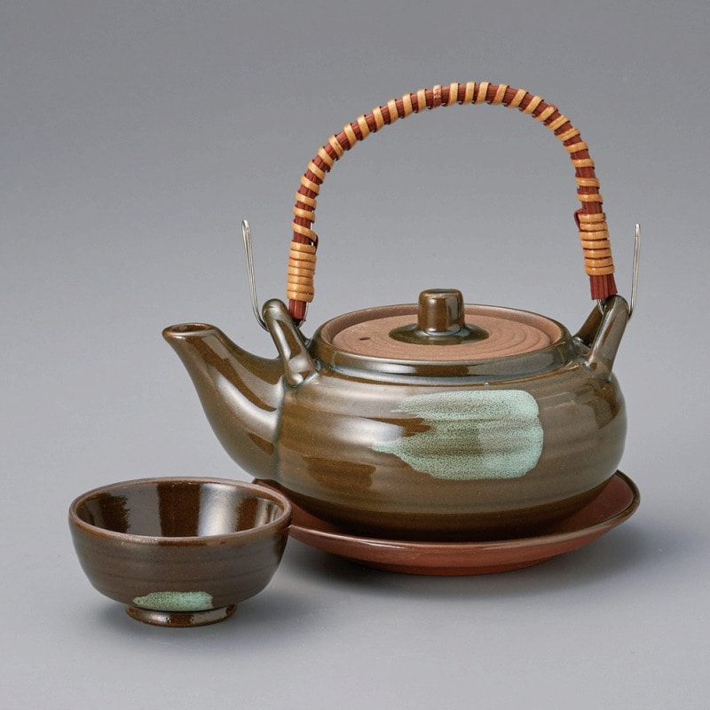 金正陶器 天目刷毛土瓶蒸し(耐熱) 1個(ご注文単位1個)【直送品】