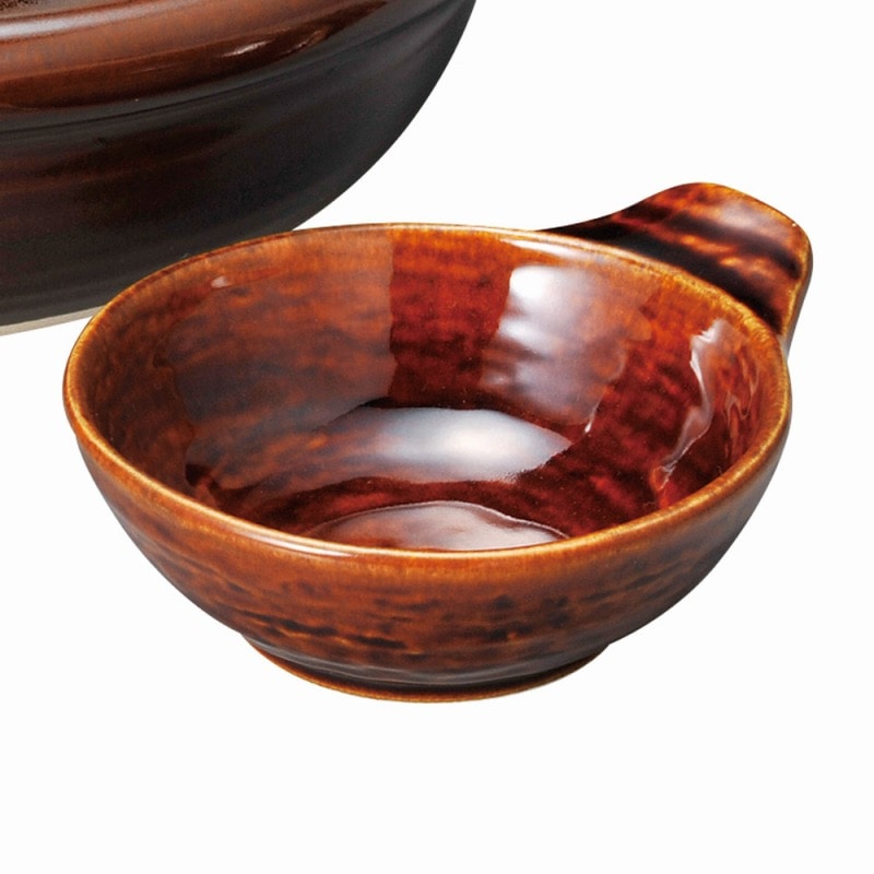 金正陶器 アメ釉呑水 1個(ご注文単位1個)【直送品】