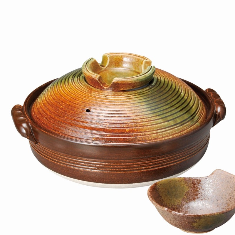 金正陶器 南蛮織部9号鍋 1個(ご注文単位1個)【直送品】