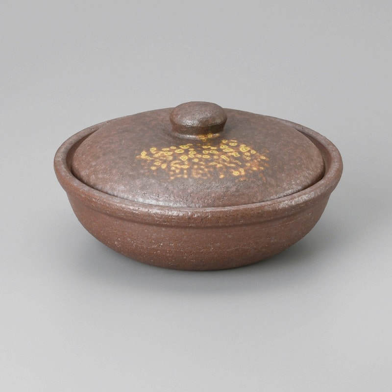 金正陶器 焼締5号平鍋 1個(ご注文単位1個)【直送品】