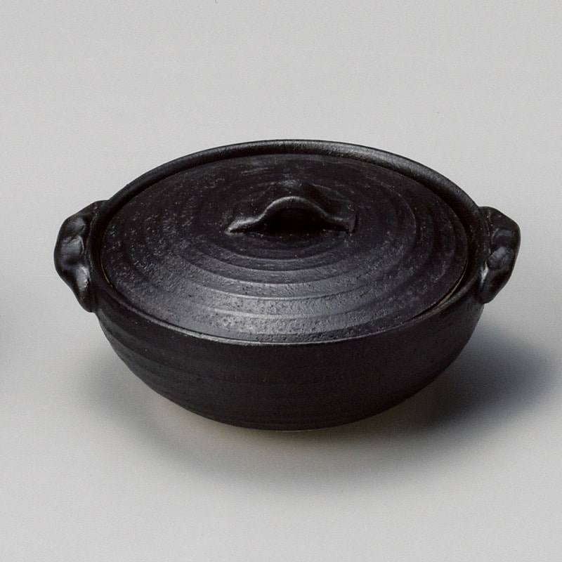 金正陶器 黒釉4.0土鍋 1個(ご注文単位1個)【直送品】