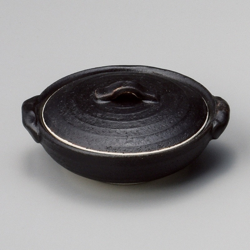 金正陶器 黒釉3.5土鍋 1個(ご注文単位1個)【直送品】