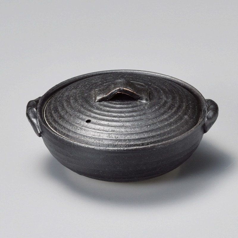 金正陶器 黒釉5.0土鍋 1個(ご注文単位1個)【直送品】
