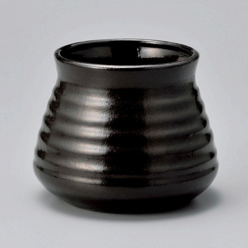 金正陶器 瀬戸黒がら入(大) 1個(ご注文単位1個)【直送品】