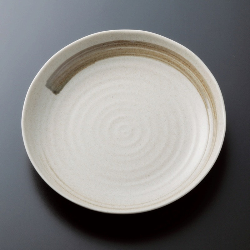 金正陶器 織部刷毛砂茶新パスタ 1個(ご注文単位1個)【直送品】