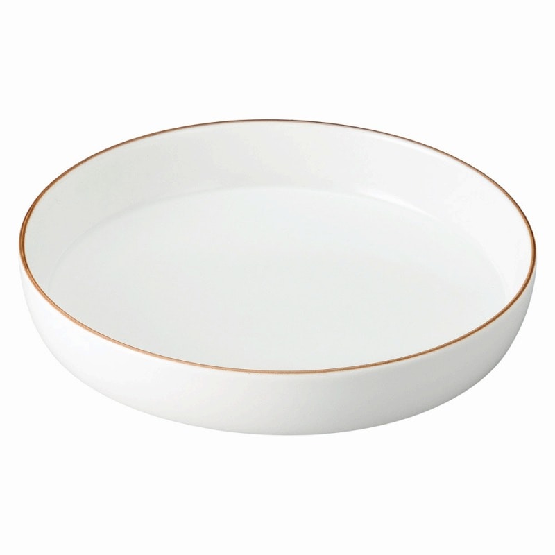 金正陶器 白マット茶渕切立鉢S 1個(ご注文単位1個)【直送品】