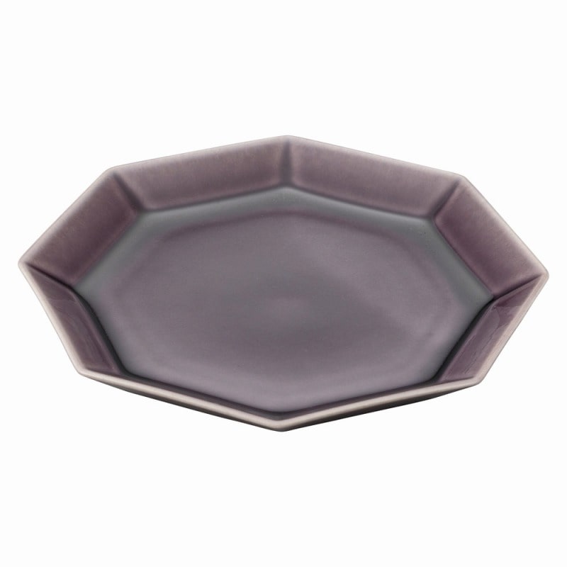 金正陶器 アメジスト15cm八角皿 1個(ご注文単位1個)【直送品】