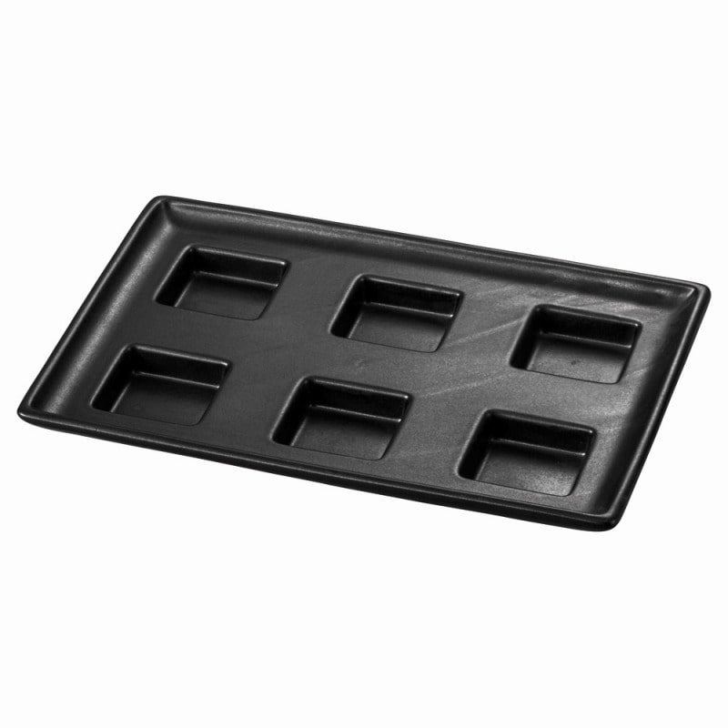 金正陶器 6点プレート(black) 1個(ご注文単位1個)【直送品】