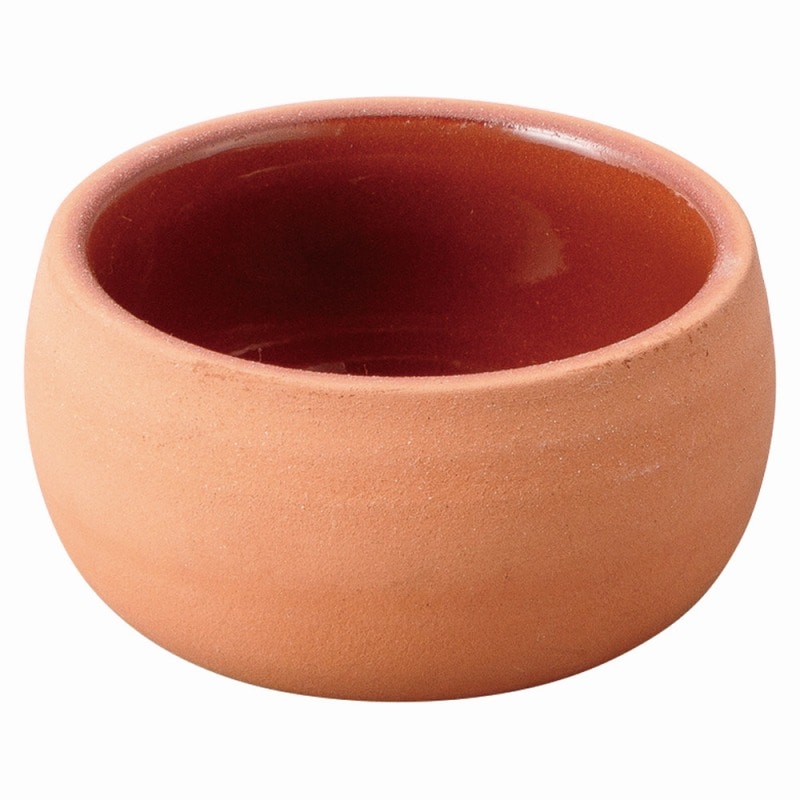 金正陶器 赤土ﾐﾆ丸ｽﾌﾚ 1個（ご注文単位1個）【直送品】