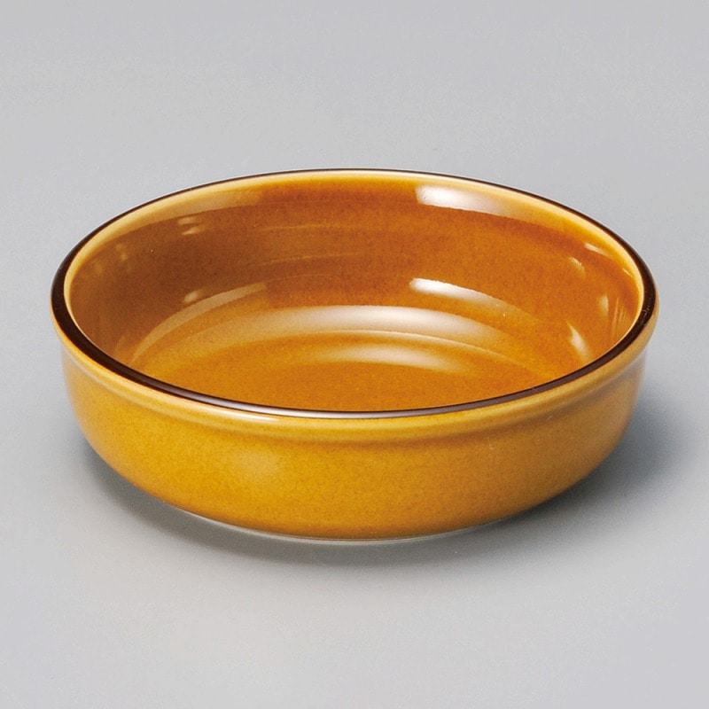 金正陶器 アメ釉13cm丸グラタン 1個(ご注文単位1個)【直送品】