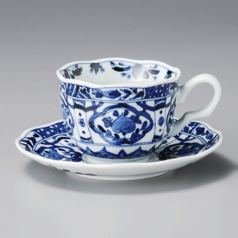 金正陶器 桃花コーヒー受皿 1個 ※ソーサー単品のみ(ご注文単位1個)【直送品】
