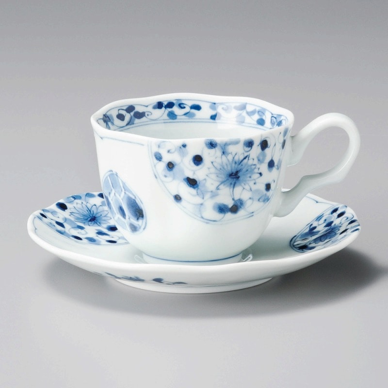 金正陶器 花伊万里コーヒー受皿 1個 ※ソーサー単品のみ(ご注文単位1個)【直送品】
