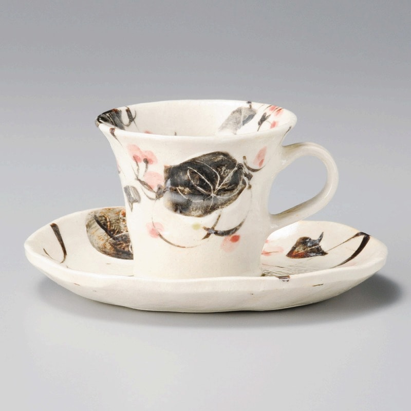 金正陶器 志野山帰来ｺｰﾋｰ受皿 1個 ※ソーサー単品のみ（ご注文単位1個）【直送品】