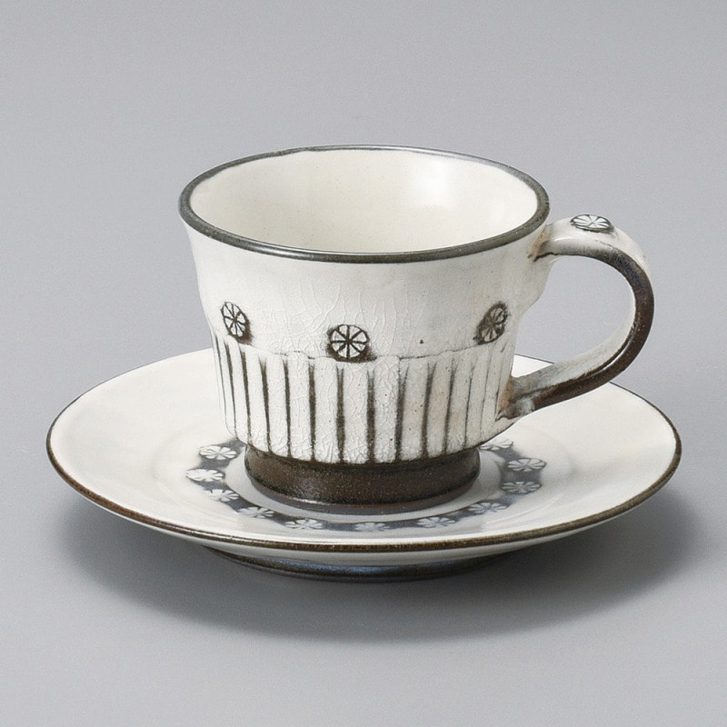 金正陶器 しのぎコーヒー碗 1個 ※カップ単品のみ(ご注文単位1個)【直送品】