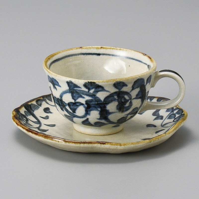金正陶器 たこ唐草コーヒー碗丈 1個 ※カップ単品のみ(ご注文単位1個)【直送品】