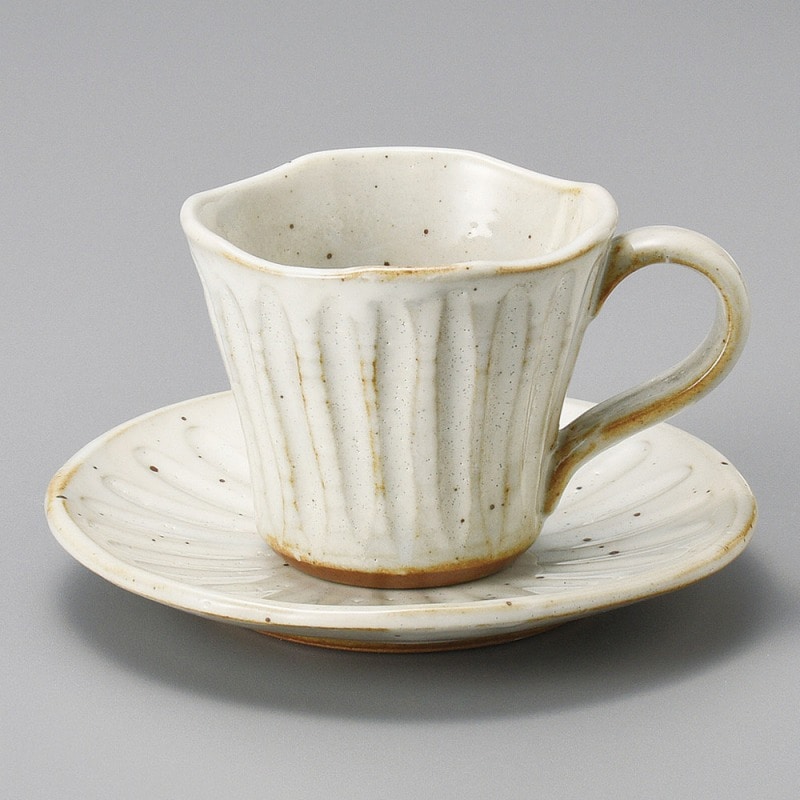 金正陶器 粉引削ぎコーヒー碗 1個 ※カップ単品のみ(ご注文単位1個)【直送品】