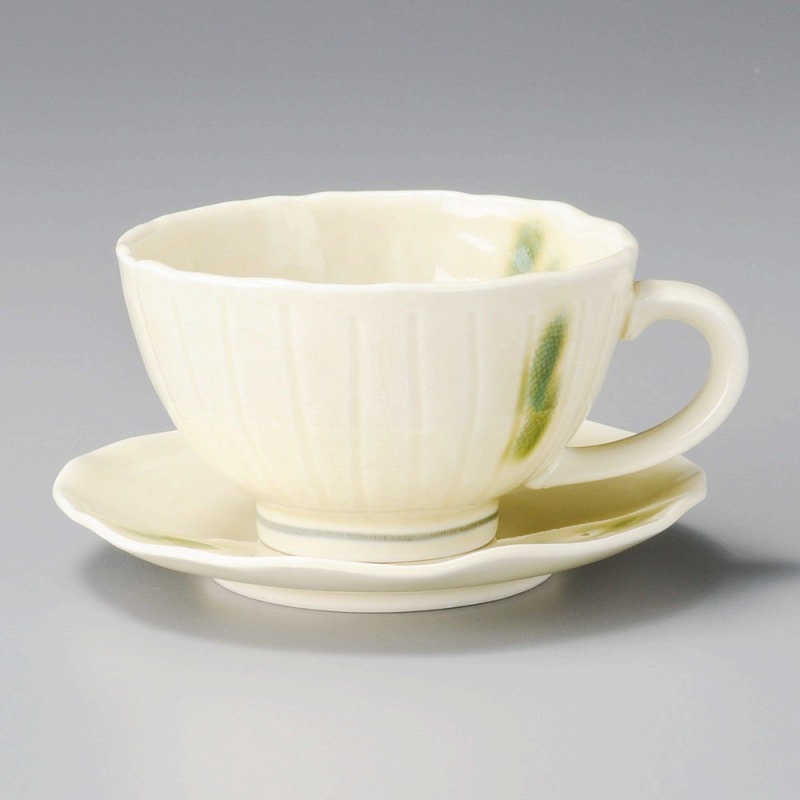 金正陶器 黄釉織部流しスープ碗(強化) 1個(ご注文単位1個)【直送品】