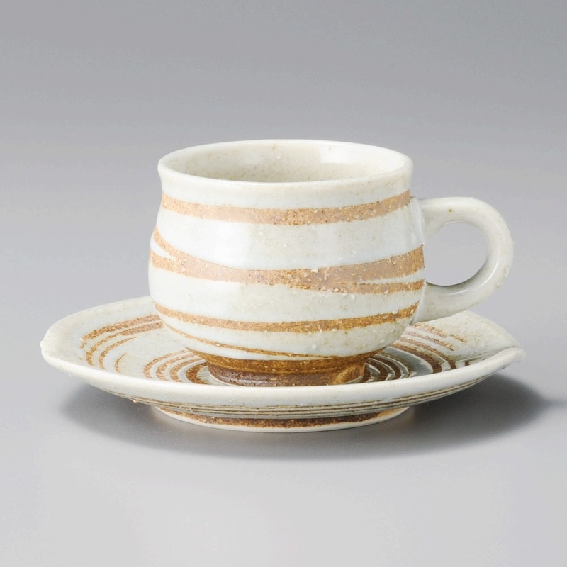金正陶器 白うずｺｰﾋｰ受皿 1個 ※ソーサー単品のみ（ご注文単位1個）【直送品】
