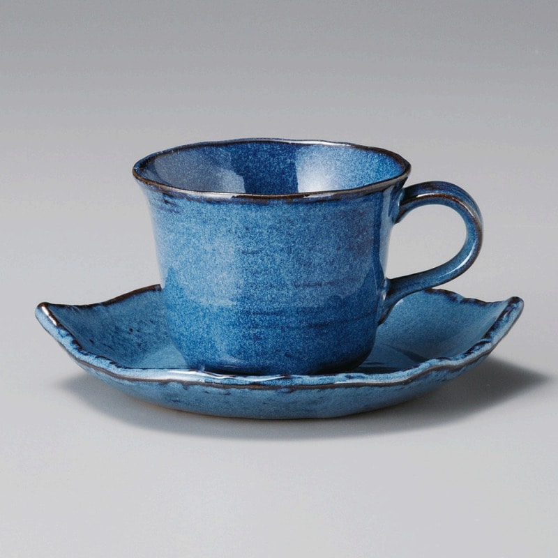 金正陶器 なまこ木葉コーヒー碗 1個 ※カップ単品のみ(ご注文単位1個)【直送品】
