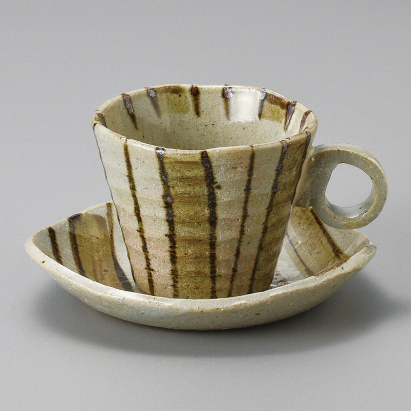 金正陶器 茶太十草さざ波コーヒー碗丈 1個 ※カップ単品のみ(ご注文単位1個)【直送品】