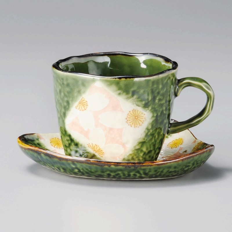 金正陶器 平安桜コーヒー碗 1個 ※カップ単品のみ(ご注文単位1個)【直送品】