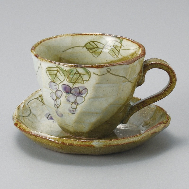 金正陶器 南蛮ブドウコーヒー皿 1個 ※ソーサー単品のみ(ご注文単位1個)【直送品】