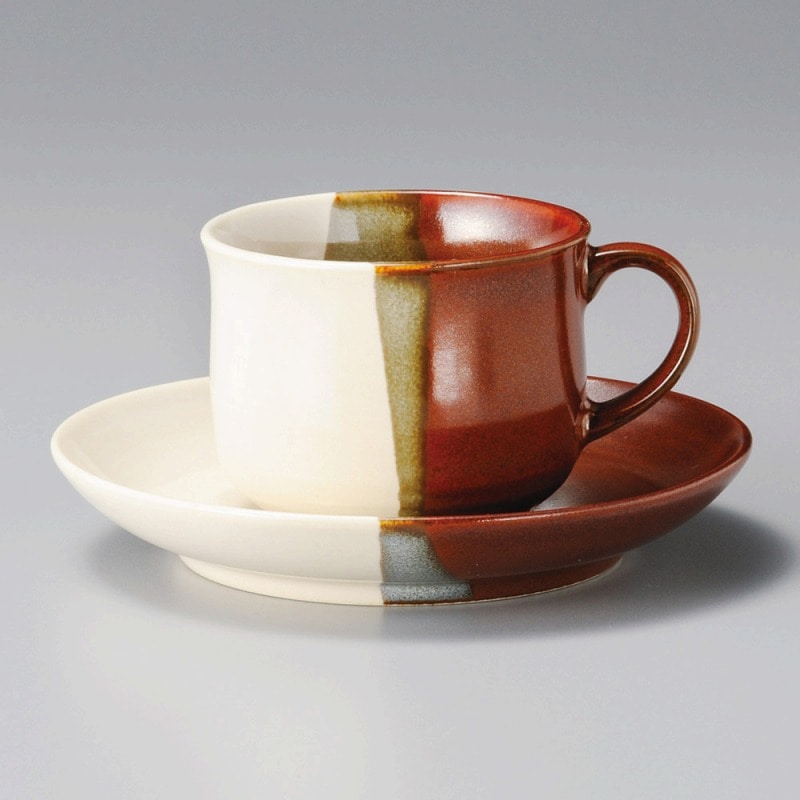 金正陶器 赤塗分コーヒー碗 1個 ※カップ単品のみ(ご注文単位1個)【直送品】