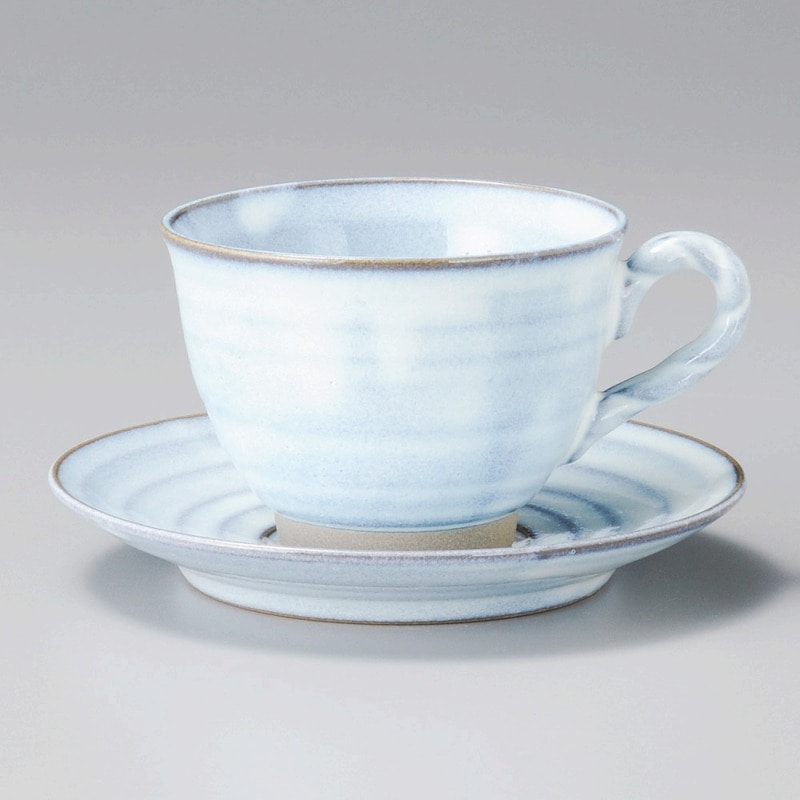 金正陶器 白均窯コーヒー受皿 1個 ※ソーサー単品のみ(ご注文単位1個)【直送品】