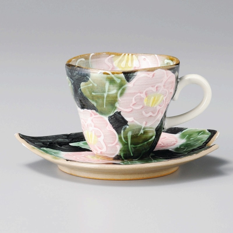 金正陶器 赤いボタンコーヒー碗 1個 ※カップ単品のみ(ご注文単位1個)【直送品】