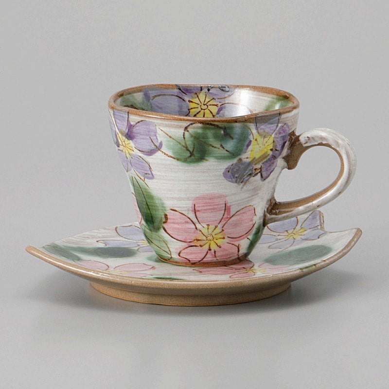 金正陶器 紫桜コーヒー碗 1個 ※カップ単品のみ(ご注文単位1個)【直送品】