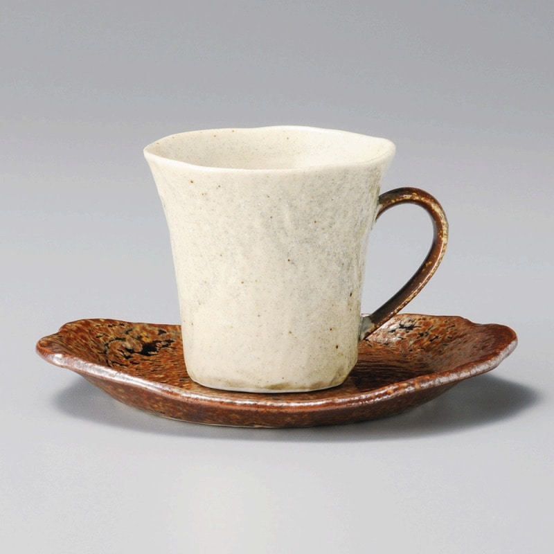 金正陶器 アメ釉コーヒー受皿 1個 ※ソーサー単品のみ(ご注文単位1個)【直送品】