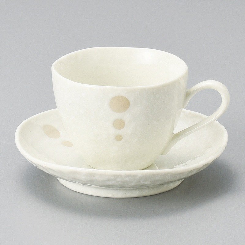 金正陶器 ドット白コーヒー碗丈 1個 ※カップ単品のみ(ご注文単位1個)【直送品】
